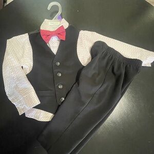 Boys black suit set